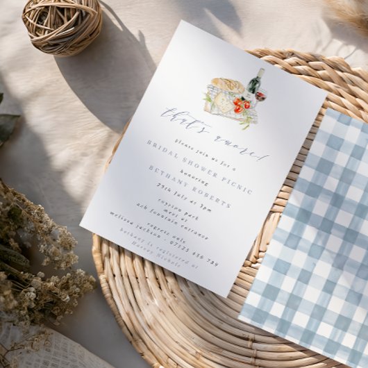 Das ist Amore Wine & Cheese Brautparty Picnic Einladung