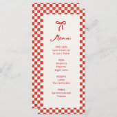 Das ist auch Italien Junggeselinnen-Abschied Menükarte (Vorne/Hinten)