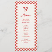 Das ist auch Italien Junggeselinnen-Abschied Menükarte (Vorderseite)