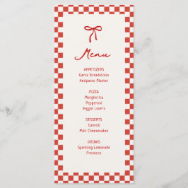 Das ist auch Italien Junggeselinnen-Abschied Menükarte