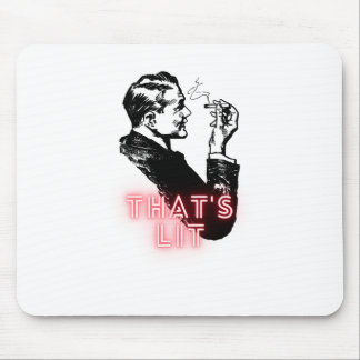 Das ist beleuchtet - Vintager Raucher - Funny Mousepad