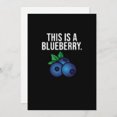 Das ist Blueberry Niedliche Blaubeeren Eater Berry Dankeskarte (Vorne/Hinten)