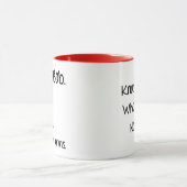 Das ist Bob, Knock Knock, Bad Joke, Funny Coffee Tasse (Zentrum)