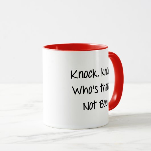 Das ist Bob, Knock Knock, Bad Joke, Funny Coffee Tasse (VorderseiteRechts)
