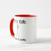 Das ist Bob, Knock Knock, Bad Joke, Funny Coffee Tasse (Vorderseite Links)