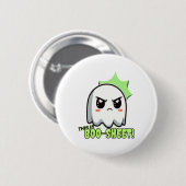 Das ist Boo-Blatt Aufkleber Button (Vorne & Hinten)