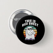 Das ist Boo Sheet Fun Halloween Kostüm Ghost Puff Button (Vorne & Hinten)