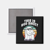 Das ist Boo Sheet Fun Halloween Kostüm Ghost Puff Magnet (Vorderseite/Rückseite)