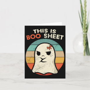 Das ist Boo Sheet Fun Halloween Kostüme Spaß Hallo Karte