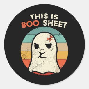 Das ist Boo Sheet Fun Halloween Kostüme Spaß Hallo Runder Aufkleber