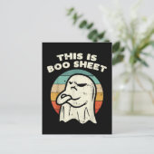 Das ist Boo Sheet Geist Postkarte (Stehend Vorderseite)
