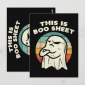 Das ist Boo Sheet Geist Postkarte (Vorne/Hinten)