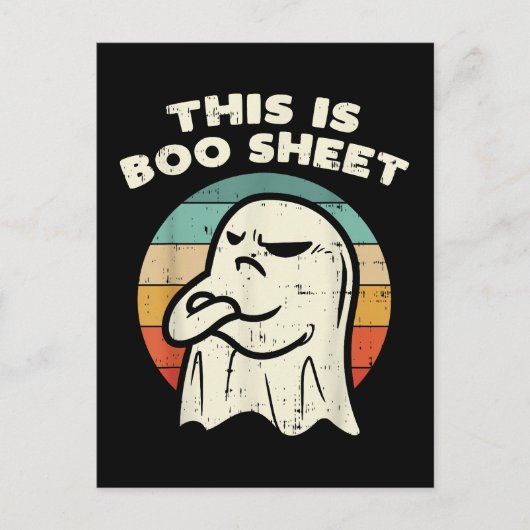 Das ist Boo Sheet Geist Postkarte (Vorderseite)