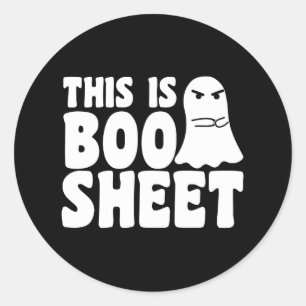 Das ist Boo Sheet Gespenst Lustiges Halloween Kost Runder Aufkleber