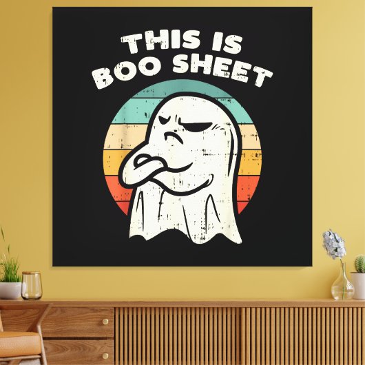 Das ist Boo Sheet Ghost Leinwanddruck (Insitu (Wohnzimmer))