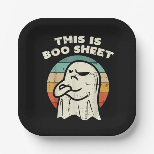 Das ist Boo Sheet Ghost Pappteller (Vorderseite)