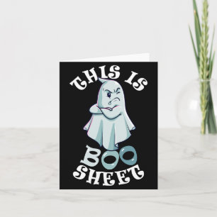 Das ist Boo Sheet Ghost Retro Halloween Kostüm Karte