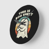 Das ist Boo Sheet Ghost Runde Wanduhr (Winkel)