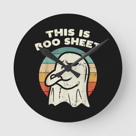 Das ist Boo Sheet Ghost Runde Wanduhr (Vorderseite)