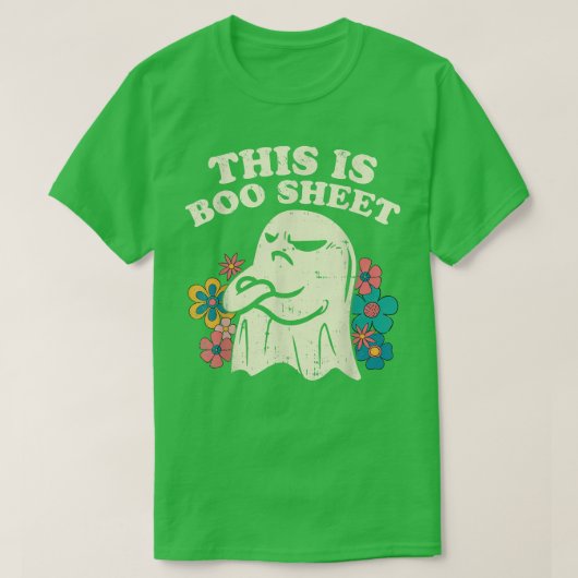 Das ist Boo Sheet Groovy Grumpy Ghost Funny Hallow T-Shirt (Design vorne)