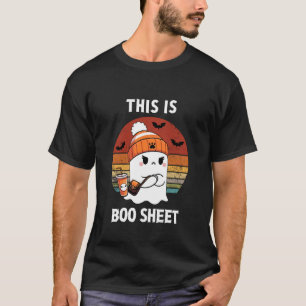 Das ist Boo Sheet Lustiger Geist Boo Retro Hallowe T-Shirt