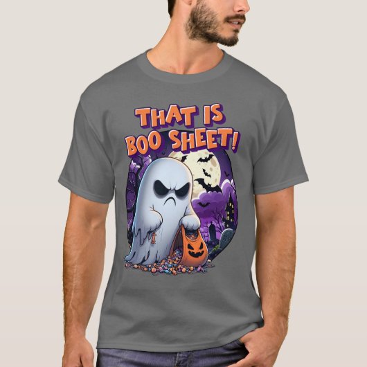 Das ist BOO Sheet! Mad Ghost T-Shirt (Vorderseite)