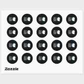 Das ist Bootsheet Fun Halloween-Redewendungen Runder Aufkleber (Blatt)