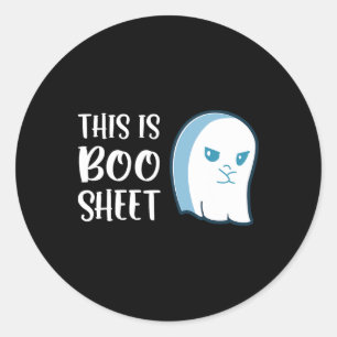 Das ist Bootsheet Fun Halloween-Redewendungen Runder Aufkleber