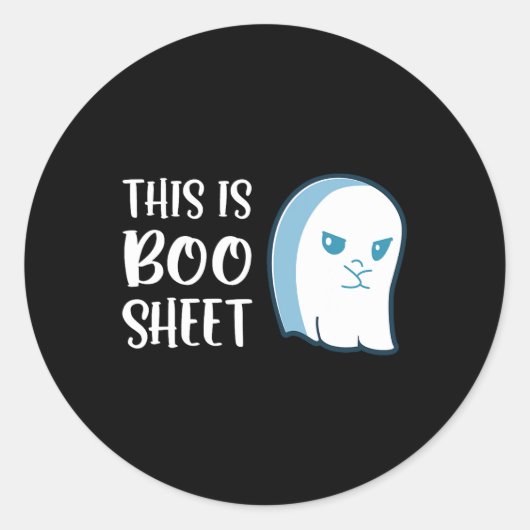Das ist Bootsheet Fun Halloween-Redewendungen Runder Aufkleber (Vorderseite)