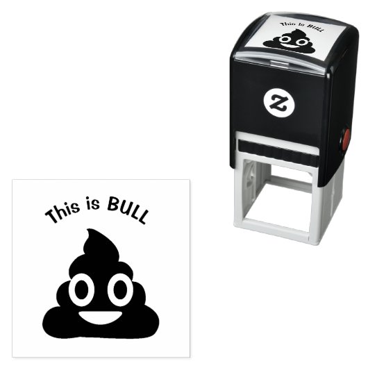 Das ist BULL Gekackt Emoji Funny Permastempel (Beispiel)