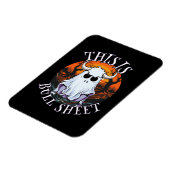 Das ist Bullblech - lustiges Bootblatt Magnet (Linke Seite)