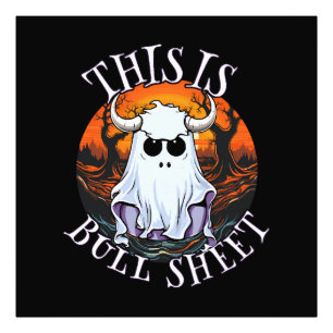 Das ist Bullshit - lustiger Boo-Zettel Fotodruck