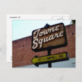 Das ist Campbell CA, Alte Campbell Signatur Postka Postkarte (Vorne/Hinten)