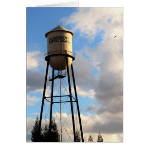 Das ist Campbell CA, Campbell Water Tower Card