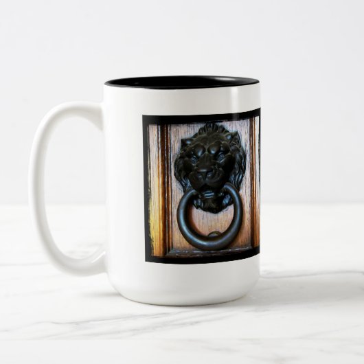 Das ist Campbell CA, Historic Ansley House Knocker Zweifarbige Tasse (Links)