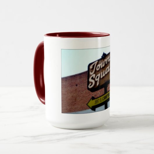Das ist Campbell CA, Towne Square Signage Tasse (Vorderseite Links)