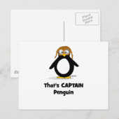 Das ist Captain Penguin Postkarte (Vorne/Hinten)