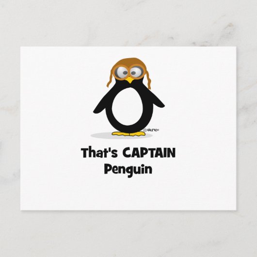 Das ist Captain Penguin Postkarte (Vorderseite)