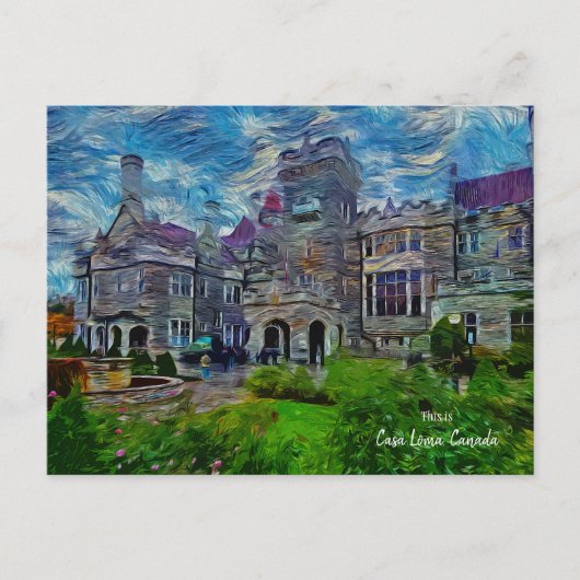 Das ist Casa Loma, Toronto, Kanada Postkarte (Vorderseite)