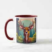 Das ist Cerf Mignon im Wald. Tasse (Links)