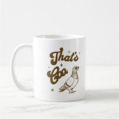 Das ist Coo Funny Pigeon Pun Cool Bird Owner Spric Kaffeetasse (Links)