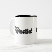 Das ist Craptastic! Zweifarbige Tasse (Vorderseite Links)