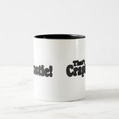 Das ist Craptastic! Zweifarbige Tasse (Mittel)