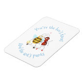 Das ist das Bee's knees und ant's pants Magnet (Linke Seite)