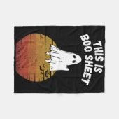 Das ist das Boo Sheet Ghost Retro Halloween Easy C Fleecedecke (Vorderseite (Horizontal))