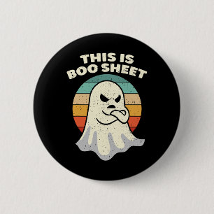 Das ist das Bootblatt Ghost Retro Halloween Kostüm Button