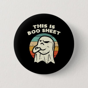 Das ist das Bootblatt Ghost Retro Halloween Kostüm Button