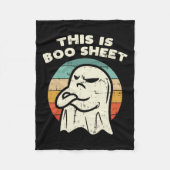 Das ist das Bootblatt Ghost Retro Halloween Kostüm Fleecedecke (Vorderseite)