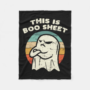 Das ist das Bootblatt Ghost Retro Halloween Kostüm Fleecedecke