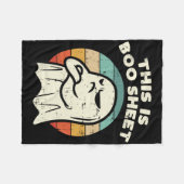 Das ist das Bootblatt Ghost Retro Halloween Kostüm Fleecedecke (Vorderseite (Horizontal))
